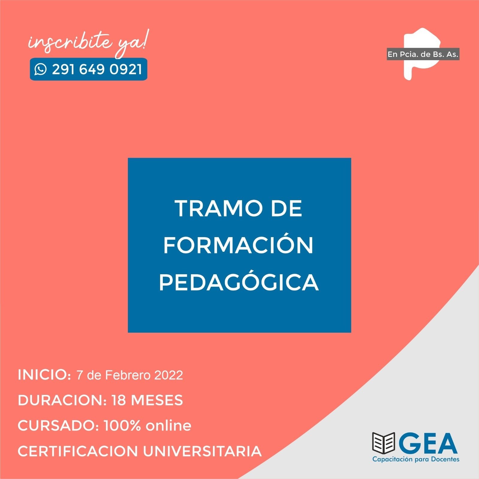 Tramo Pedagógico de Nivel Medio y SUPERIOR